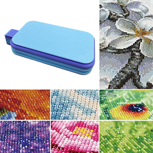 Diamond Painting Tray Organizer Diamond Art Tray for DIY Crafts (Blue Purple)