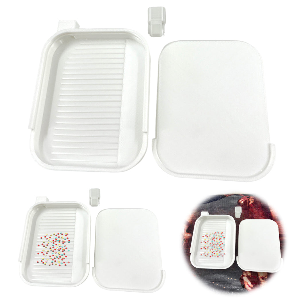 Diamond Painting Tray Organizer Diamond Art Tray for DIY Crafts (White)