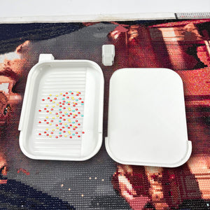 Diamond Painting Tray Organizer Diamond Art Tray for DIY Crafts (White)