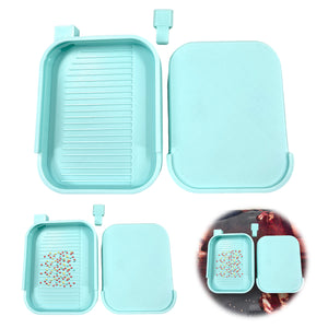 Diamond Painting Tray Organizer Diamond Art Tray for DIY Crafts (Blue White)