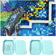 Load image into Gallery viewer, Diamond Painting Tray Organizer Diamond Art Tray for DIY Crafts (Blue White)
