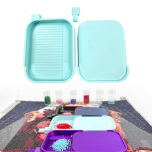Load image into Gallery viewer, Diamond Painting Tray Organizer Diamond Art Tray for DIY Crafts (Blue White)
