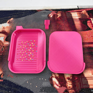 Diamond Painting Tray Organizer Diamond Art Tray for DIY Crafts (Rose Red)