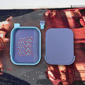 Diamond Painting Tray Organizer Diamond Art Tray for DIY Crafts (Blue Purple)