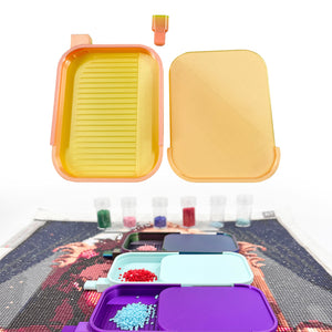 Diamond Painting Tray Organizer Diamond Art Tray for DIY Crafts (Peach)