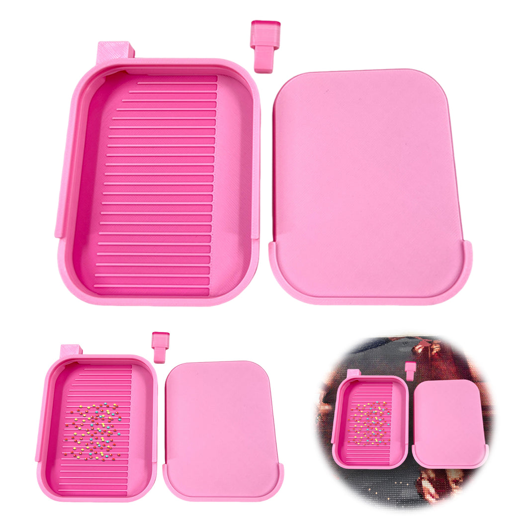 Diamond Painting Tray Organizer Diamond Art Tray for DIY Crafts (Pink White)