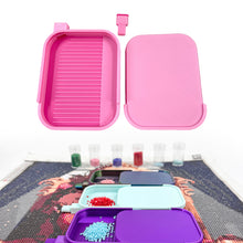 Load image into Gallery viewer, Diamond Painting Tray Organizer Diamond Art Tray for DIY Crafts (Pink White)
