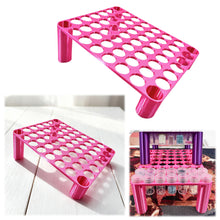 Load image into Gallery viewer, 56 Grid Diamond Painting Can Organizer High &amp; Low Foot Storage Rack Tool (Pink)
