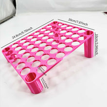 Load image into Gallery viewer, 56 Grid Diamond Painting Can Organizer High &amp; Low Foot Storage Rack Tool (Pink)
