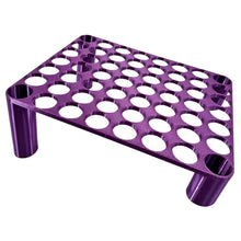 Load image into Gallery viewer, 56 Grid Diamond Painting Can Organizer High &amp; Low Foot Storage Rack (Purple)
