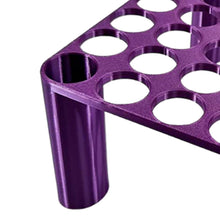 Load image into Gallery viewer, 56 Grid Diamond Painting Can Organizer High &amp; Low Foot Storage Rack (Purple)
