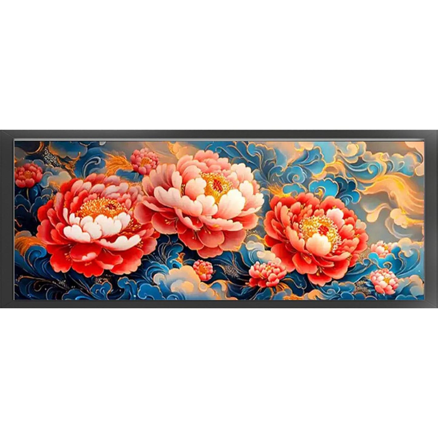 Blossom Prosperity - Full 11CT Stamped Cross Stitch 150x65CM - Mona Lisa
