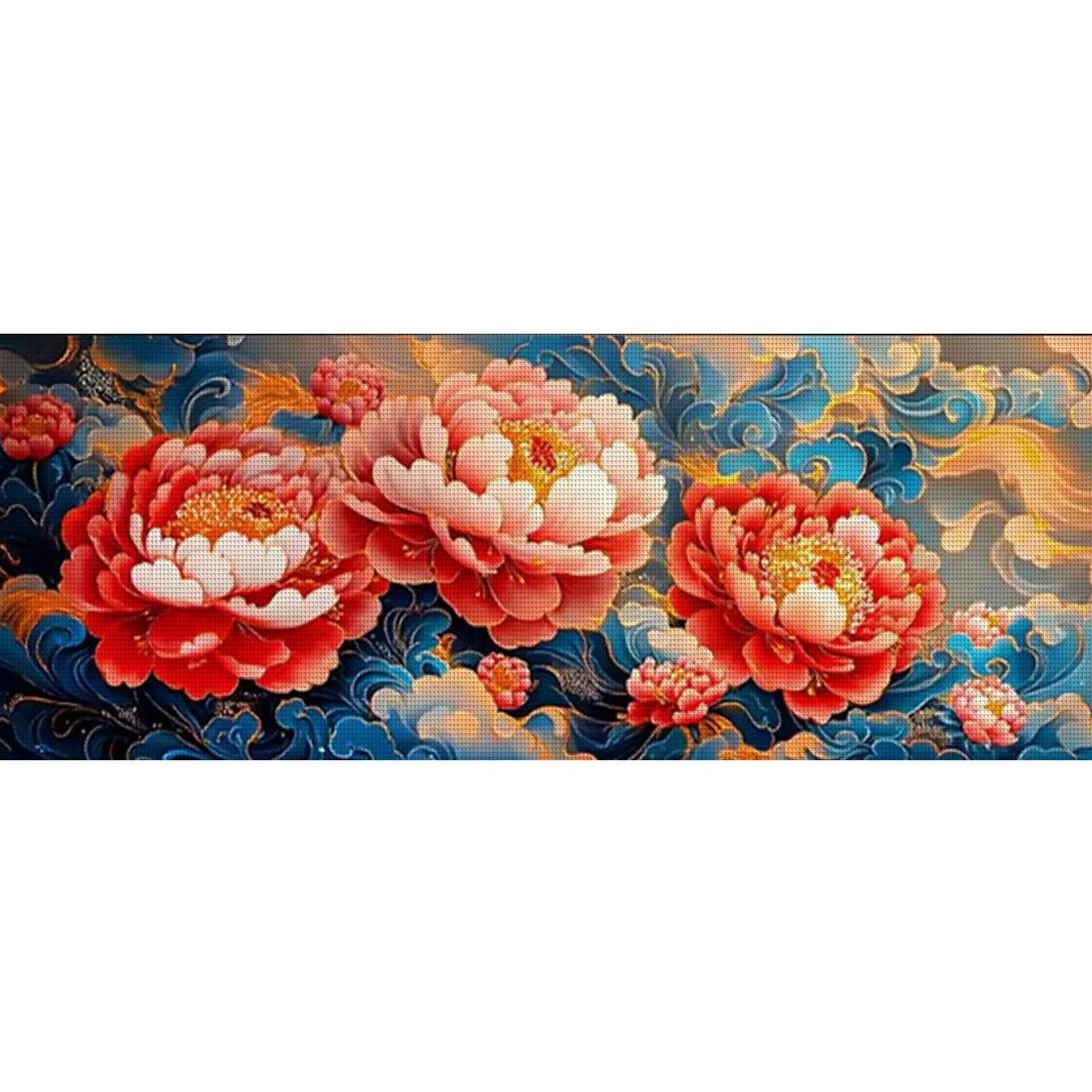 Blossom Prosperity - Full 11CT Stamped Cross Stitch 150x65CM - Mona Lisa