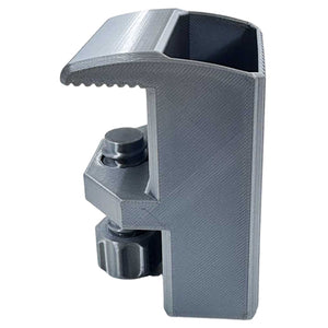 Heavy-Duty Desk Pen Holder Adjustable Clip Space-Saving Desk Organizer (Grey)