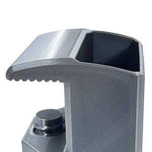 Heavy-Duty Desk Pen Holder Adjustable Clip Space-Saving Desk Organizer (Grey)