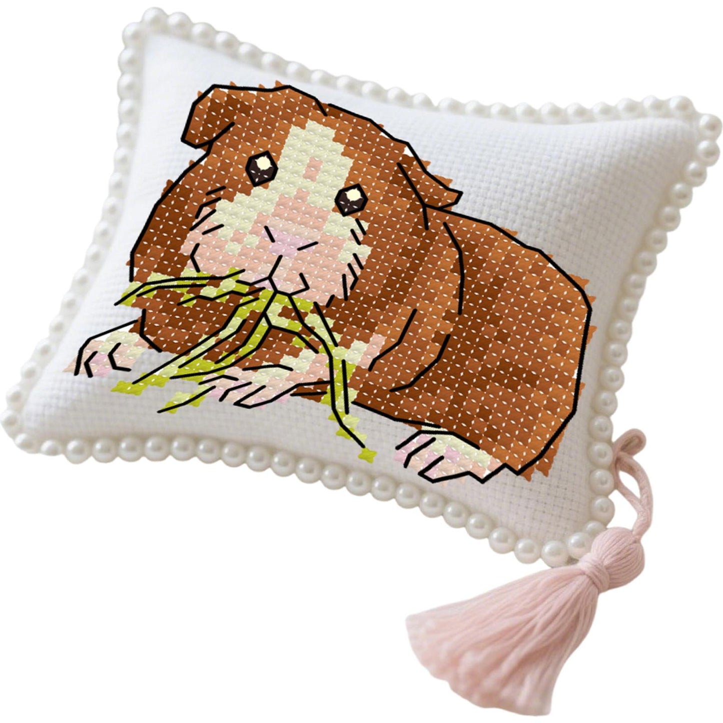 14CT Needle Insert Bag Printed Knitting Threads Pin Pouch 11x9CM (Hamster)