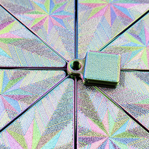 Diamond Painting Tray 8 Grids Drill Plate Octagonal Spiral Bottom Plate (Silver)