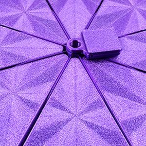 Diamond Painting Tray 8 Grids Drill Plate Octagonal Spiral Bottom Plate (Purple)