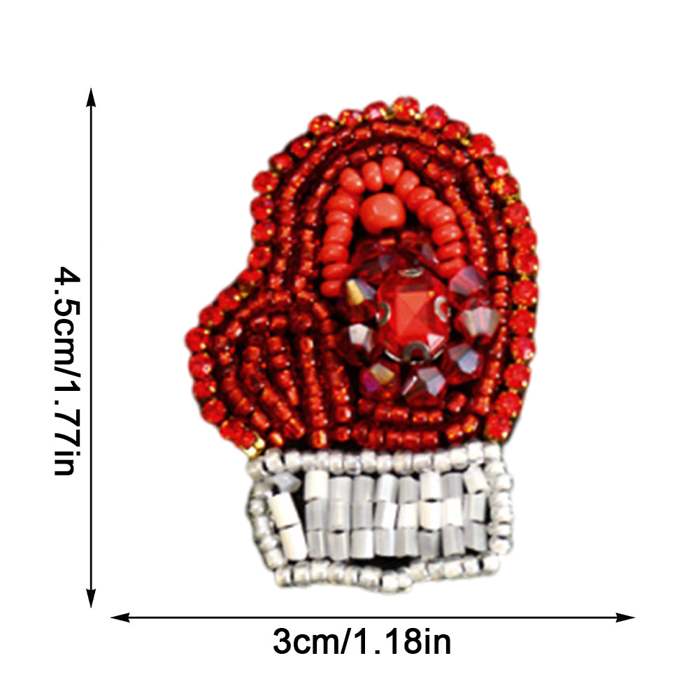 Glove Beaded Patches DIY Applique Clothes Patch for Clothing Fabric Bags