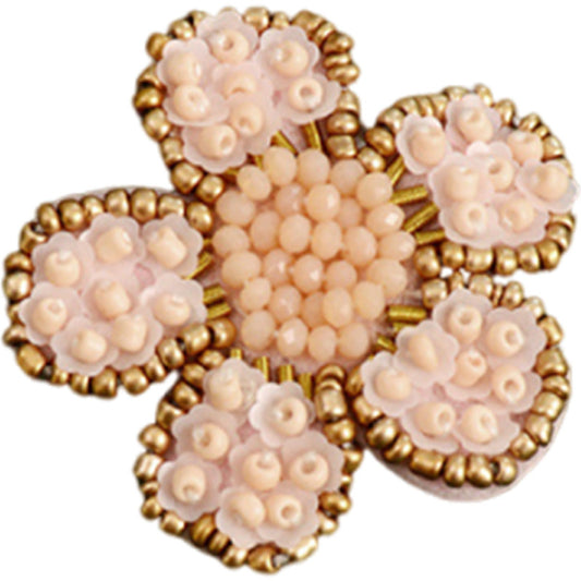 Snowflake Beaded Patches DIY Applique Clothes Patch for Clothing Fabric Bags