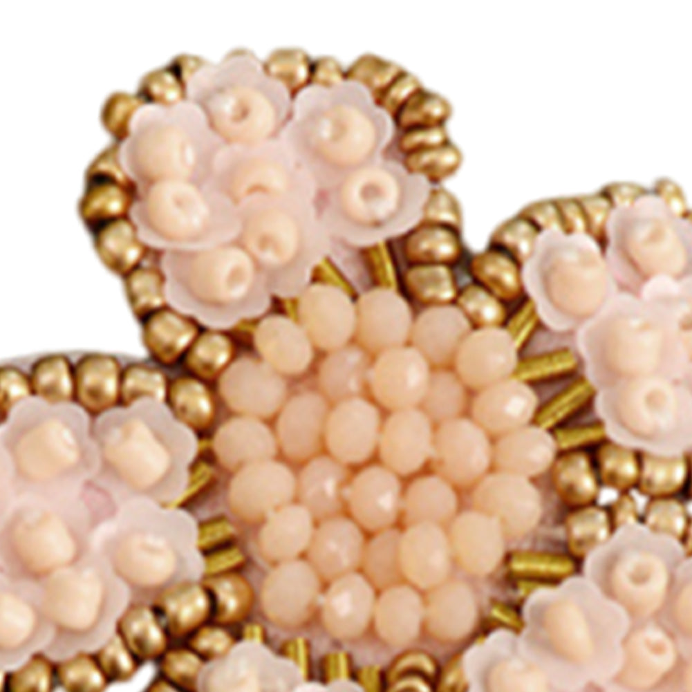 Snowflake Beaded Patches DIY Applique Clothes Patch for Clothing Fabric Bags