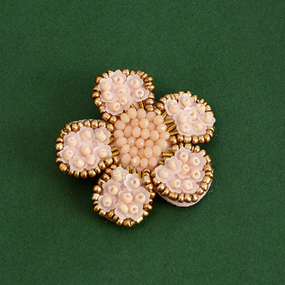 Snowflake Beaded Patches DIY Applique Clothes Patch for Clothing Fabric Bags