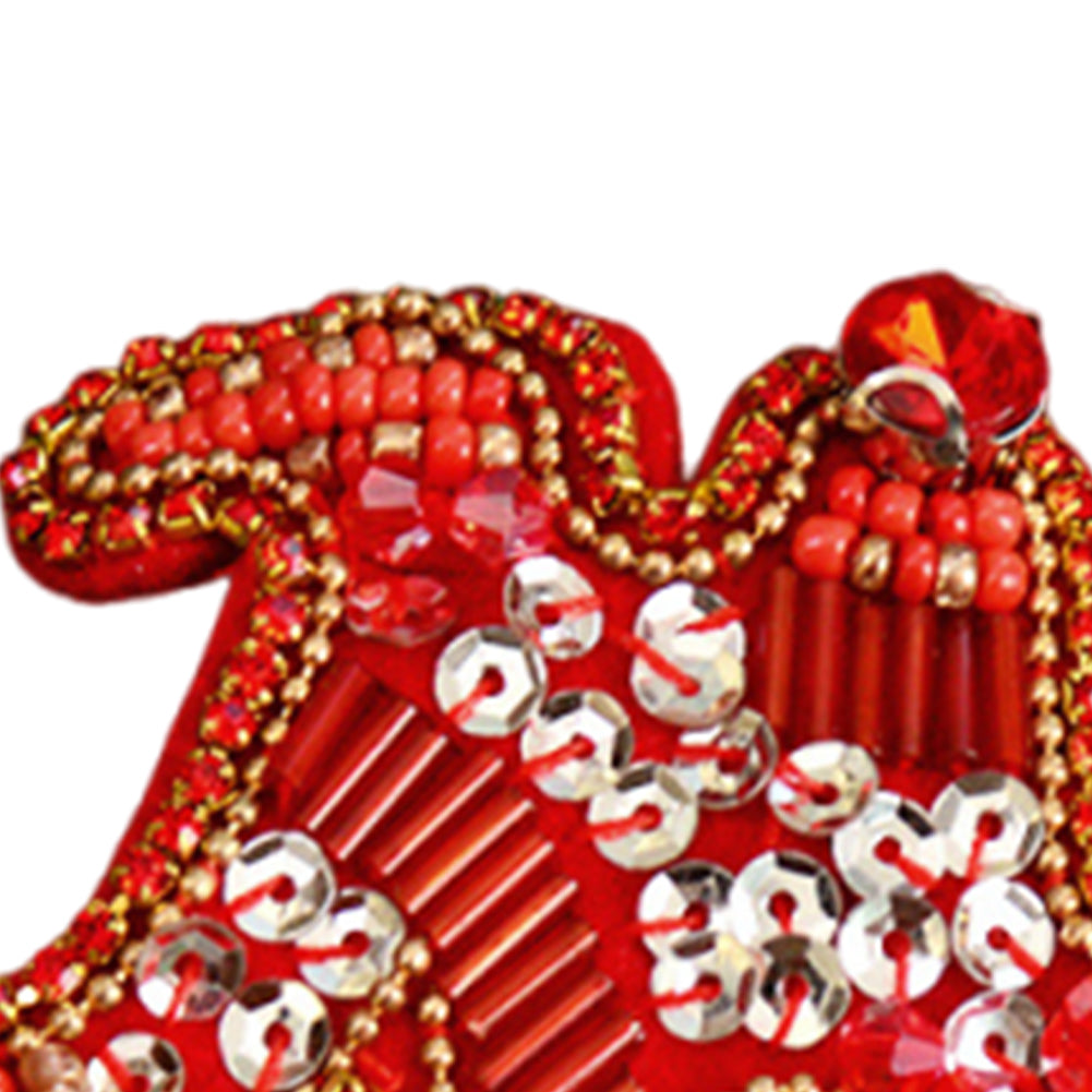 Letter M Beaded Patches DIY Applique Clothes Patch for Clothing Fabric Bags