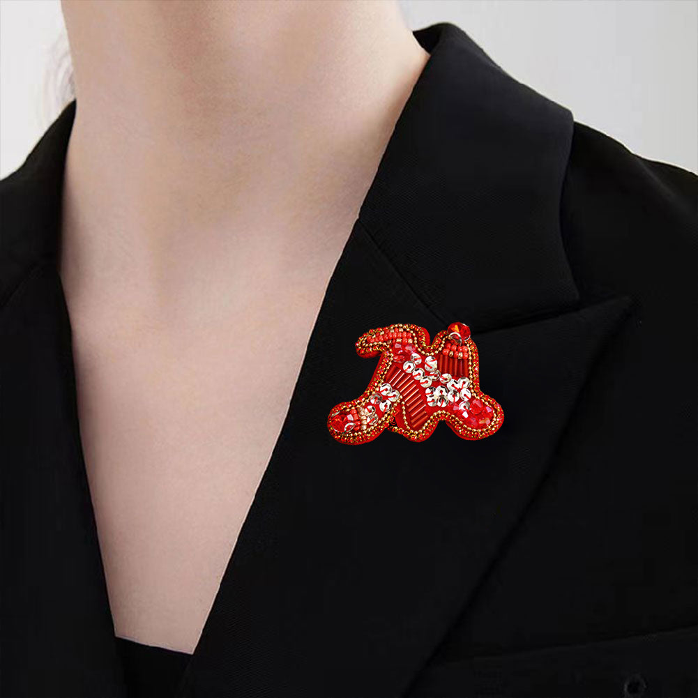 Letter M Beaded Patches DIY Applique Clothes Patch for Clothing Fabric Bags
