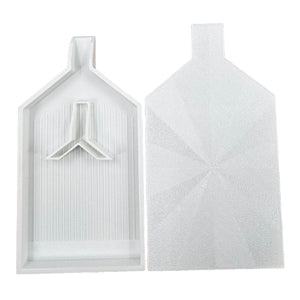 2pcs Diamond Painting Tray Y-Shaped Bead Storage Sorting Plate Tool (White)