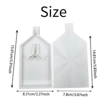 Load image into Gallery viewer, 2pcs Diamond Painting Tray Y-Shaped Bead Storage Sorting Plate Tool (White)
