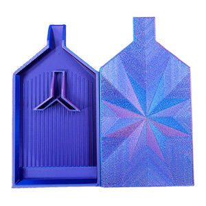 2pcs Diamond Painting Tray Y-Shaped Bead Storage Sorting Plate (Blue-Purple)