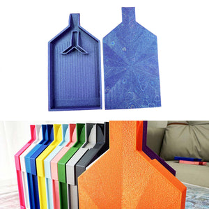 2pcs Diamond Painting Tray Y-Shaped Bead Storage Sorting Plate (Flash Purple)