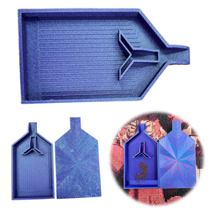 2pcs Diamond Painting Tray Y-Shaped Bead Storage Sorting Plate (Flash Purple)