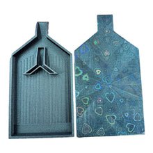 Load image into Gallery viewer, 2pcs Diamond Painting Tray Y-Shaped Bead Storage Sorting Plate Tool (Black)
