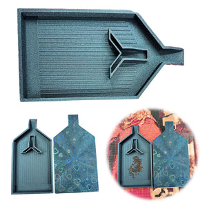 2pcs Diamond Painting Tray Y-Shaped Bead Storage Sorting Plate Tool (Black)