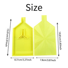 Load image into Gallery viewer, 2pcs Diamond Painting Tray Y-Shaped Bead Storage Sorting Plate Tool (Yellow)
