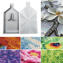 Load image into Gallery viewer, 2pcs Diamond Painting Tray Y-Shaped Bead Storage Sorting Plate Tool (Gray)
