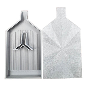 2pcs Diamond Painting Tray Y-Shaped Bead Storage Sorting Plate Tool (Gray)