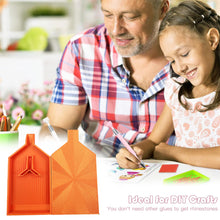 Load image into Gallery viewer, 2pcs Diamond Painting Tray Y-Shaped Bead Storage Sorting Plate Tool (Orange)
