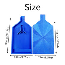 Load image into Gallery viewer, 2pcs Diamond Painting Tray Y-Shaped Bead Storage Sorting Plate Tool (Blue)
