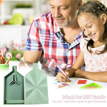 Load image into Gallery viewer, 2pcs Diamond Painting Tray Y-Shaped Bead Storage Sorting Plate (Dark Green)
