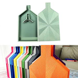 2pcs Diamond Painting Tray Y-Shaped Bead Storage Sorting Plate (Dark Green)