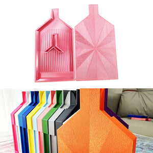 2pcs Diamond Painting Tray Y-Shaped Bead Storage Sorting Plate Tool (Pink)