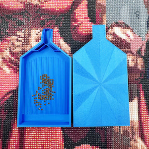 2pcs Diamond Painting Tray Y-Shaped Bead Storage Sorting Plate Tool (Light Blue)