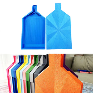 2pcs Diamond Painting Tray Y-Shaped Bead Storage Sorting Plate Tool (Light Blue)