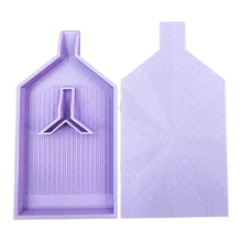 Load image into Gallery viewer, 2pcs Diamond Painting Tray Y-Shaped Bead Storage Sorting Plate (Light Purple)
