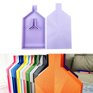 2pcs Diamond Painting Tray Y-Shaped Bead Storage Sorting Plate (Light Purple)