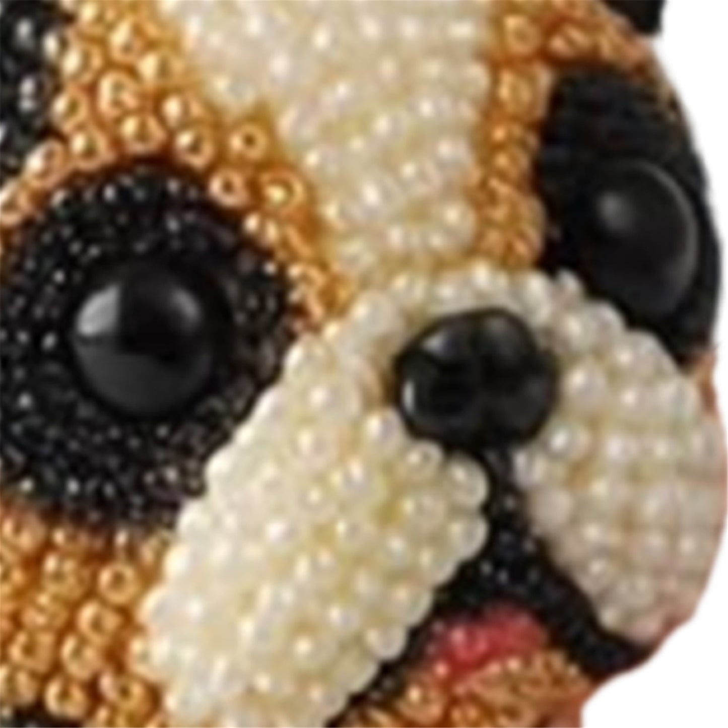 Dog Bead Embroidery Kit 3D Animal Dog Shape Bead Embroidery Set (Boston Terrier)