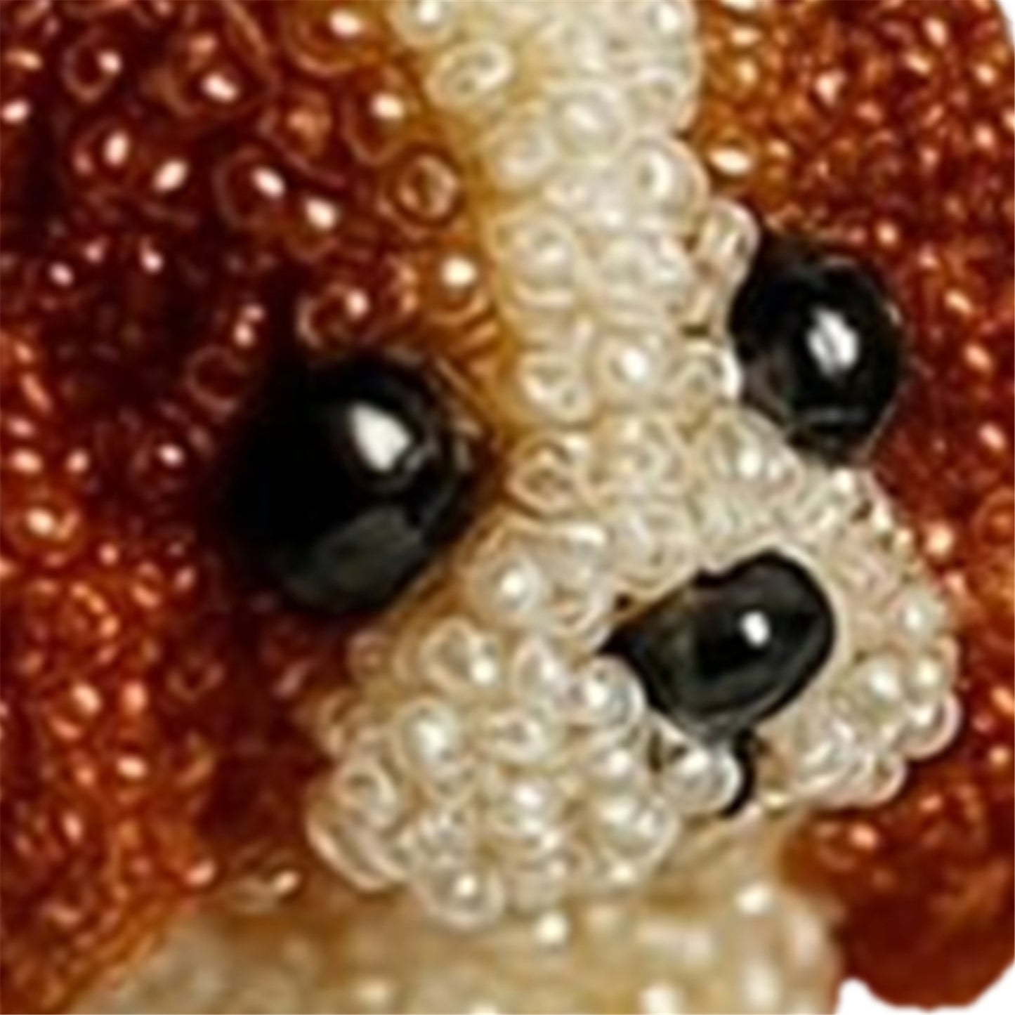 Dog Bead Embroidery Kit 3D Animal Dog Shape Bead Embroidery Set (Cavalier)