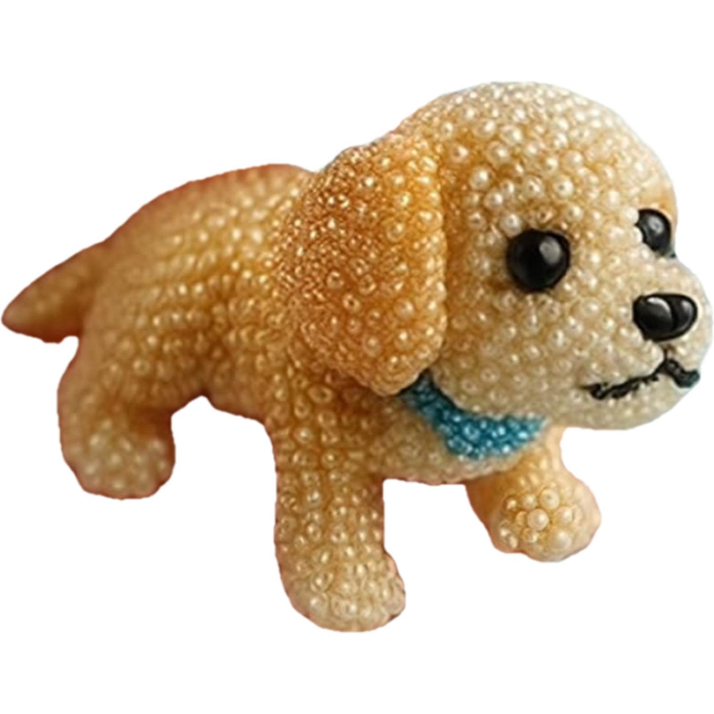 Dog Bead Embroidery Kit 3D Dog Shape Bead Embroidery Set (Golden Retriever)
